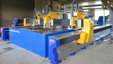 Die neue MicroStep-Wasserstrahlschneidanlage bei der Maschinen- und Metallbau Striegel GmbH