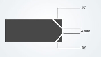 Easy programming of bevel cuts