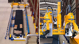 Combined plasma cutting system for enormous efficiency and flexibility