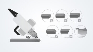 COMING SOON: Laser rotatorfür Fasenzuschnitte bis 45°