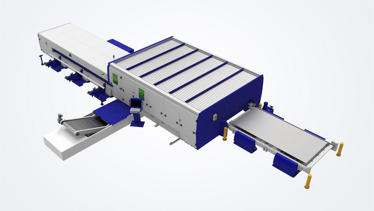 Combination solution: Automated sheet, pipe and profile handling