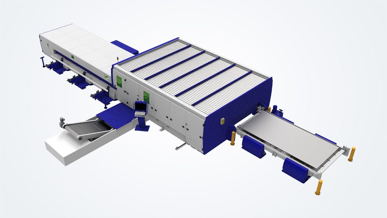 Kombinationslösung: Automatisiertes Blech-, Rohr- und Profilhandling 