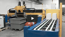 Automation | Robot production line with waterjet technology